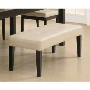  Monarch Taupe Leather Look Bench Patio, Lawn & Garden