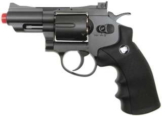 Wingun Airsoft CO2 Metal Revolver 2 Barrel Black Free Ship  