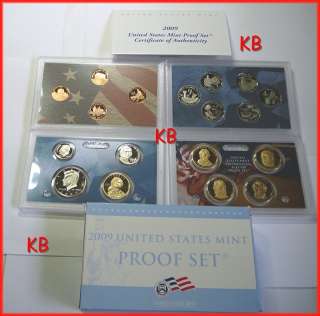 2009 S 18 COIN US MINT PROOF SET W BOX AND COA   P09  