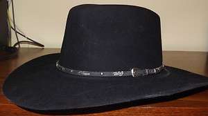 Gently USED Bailey Cowboy Hat Black Beaver 5X Size 71/4  