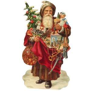  Large Victorian Santa & Toys Scrap ~ Germany ~ New for 