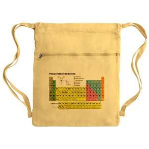   Bag Sack Pack Yellow Periodic Table of Elements 