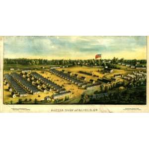  1864 Civil War map Military camps, MD, Annapolis