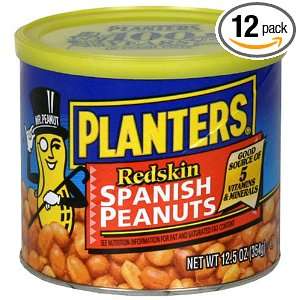 Kraft Planters Spanish Peanuts, 12.5 Ounce Cans (Pack of 12)  