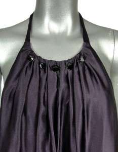 ABS by Allen Schwartz Womens Purple Ombre Satin Halter Dress 8  