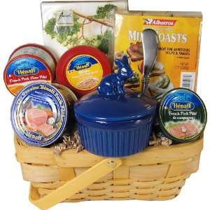 Luxury Assorted Pate and Crock, napkins and more French Gourmet Gift 