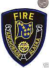 fireman fire fighter anchorage alaska patch state capital cloth shield 