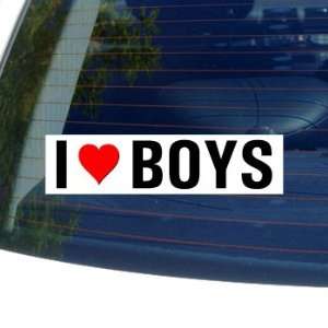  I Love Heart BOYS Window Bumper Sticker Automotive