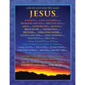   17 Pack CARSON DELLOSA CHARTLET NAMES OF JESUS 17X22 