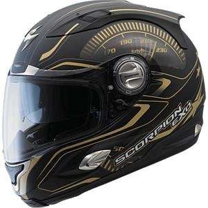  Scorpion EXO 1000 RPM Helmet   Large/Matte Black/Gold 