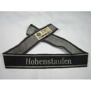  German Nazi SS Hohenstaufen Cuff Title w RZM SS Tag WWII 