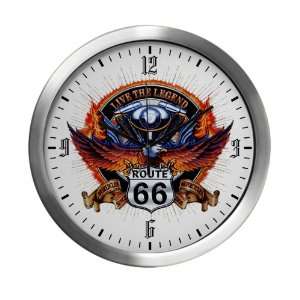   Wall Clock Live The Legend Eagle and Engine Route 66 