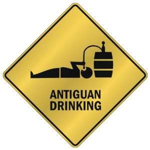  ONLY  ANTIGUAN DRINKING  CROSSING SIGN COUNTRY ANTIGUA 