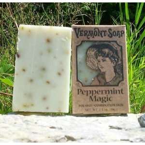  Vermont Soap Organics   Peppermint Magic 3.5 Oz Bar Soap 