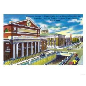   Ave View of Symphony, Horticultural Hall Premium Poster Print, 24x32