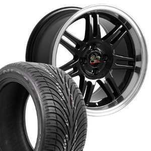 17 Fits Mustang (R) 10th Anniversary 4 L Style Wheels Tires   Black 