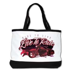  Shoulder Bag Purse (2 Sided) Black Live to Ride Ride to 
