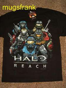 Halo Reach Soldiers Group Xbox Video Game T Shirt Nwt  