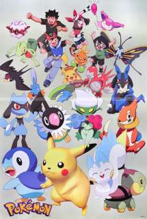 Pokemon All Charactes Video Animation Games Poster New  
