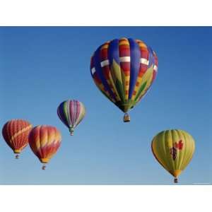  Colorful Hot Air Balloons in Sky, Albuquerque, New Mexico 