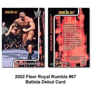    Fleer Royal Rumble Batista Wwe Debut Card
