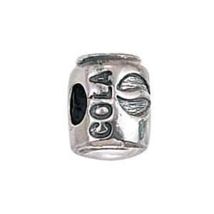  CleverEves Cola Can Food Drink Sterling Silver Charm 