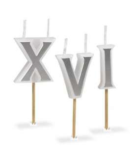 Roman Numeral Birthday Candles NEW Great For Parties  
