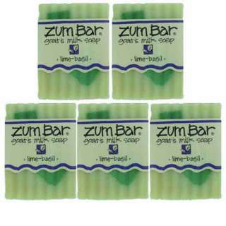 Indigo Wild Lime Basil Zum All Natural Soap   5 Bars  