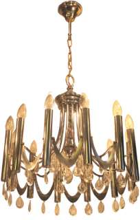 Chandelier and wall sconces by Gaetano Sciolari  