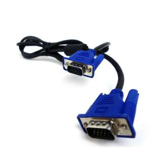 GENUINE VGA BLUE MONITOR / PROJECTOR CABLE MALE TO MALE OEM DELL 