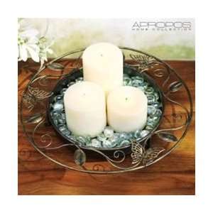  Apropos Gold Round Candle Holder Set