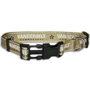  Vanderbilt Commodores Gold Medium Dog Collar Sports 