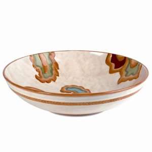  Fitz and Floyd Carissa Paisley Serving Bowl, 12 Inch D 