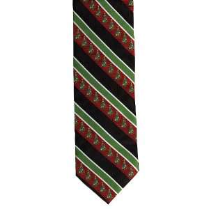  Christmas Tree Stripe Ties / Red, Black & Green Kitchen 