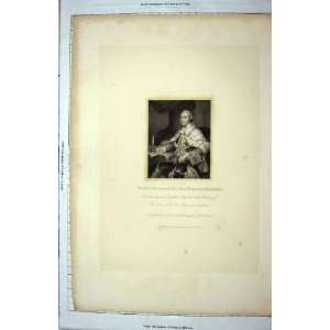  William Fitzmaurice Fur Coat Quivel Pen Antique Print 