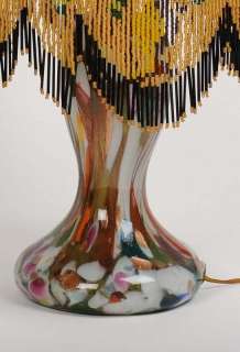 VENICE MURANO ART NOUVEAU PAIR TABLE LAMPS 1910  