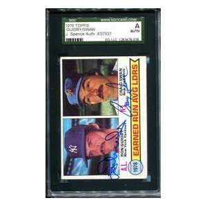 Ron Guidry & Craig Swan Autographed 1979 Topps Card  