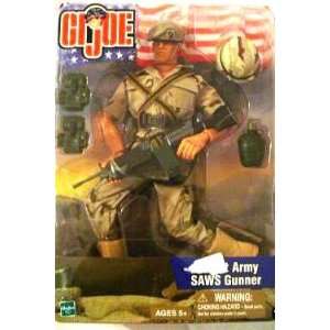  12 Gi joe Desert Army SAWS Gunner [Toy] Toys & Games