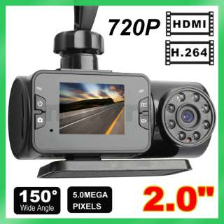 HD 720P Car Camera 8 IR LCD Vehicle DVR Night Vision Cam Road Video 