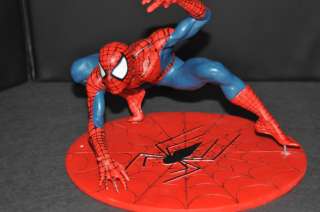 Amazing Spiderman Comic Art Framed Stan Lee Signed+ Spiderman Statue 