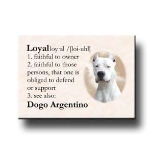  Dogo Argentino Dictionary Loyal Fridge Magnet Everything 