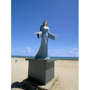 Statue of Iemaja, Sea Goddess, Praia Dos Artistas, Natal, Rio Grande 