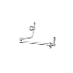 Rohl Wall Mount Swing Arm Pot Filler W/ Metal Lever Handles Lead Free 