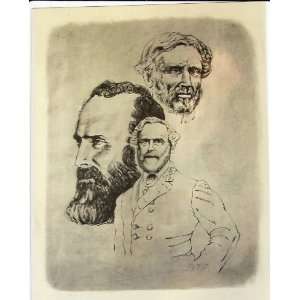  1864 Confederate Memorial Lithograph by Jon Haber