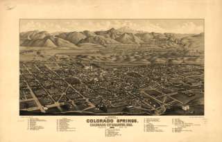 Colorado CO   26 Vintage Panoramic City Maps on CD  