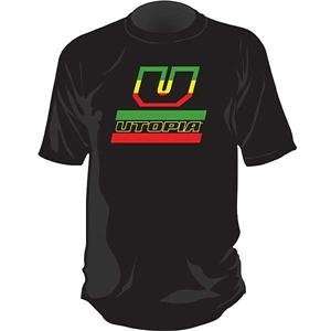  Utopia Optics Rasta T Shirt   Large/Black Automotive