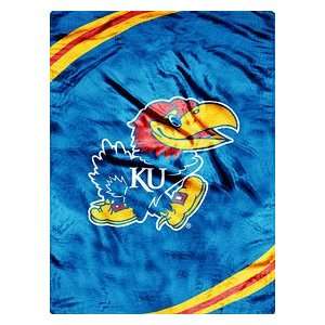  Kansas Jayhawks 60x80 Royal Plush Raschel Throw Blanket 