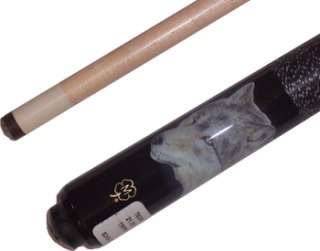  Timber Wolf (Black, Wolves) Pool/Billiards Cue Stick & Case  