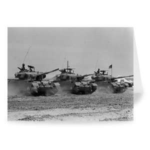  Israeli army tanks in the desert May 1967   Greeting Card 