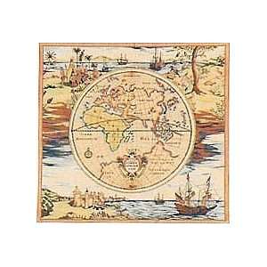  Map Tapestry Cushion